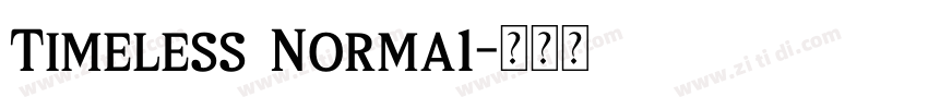 Timeless Norma1字体转换